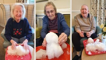 Let it snow at Doncaster care home